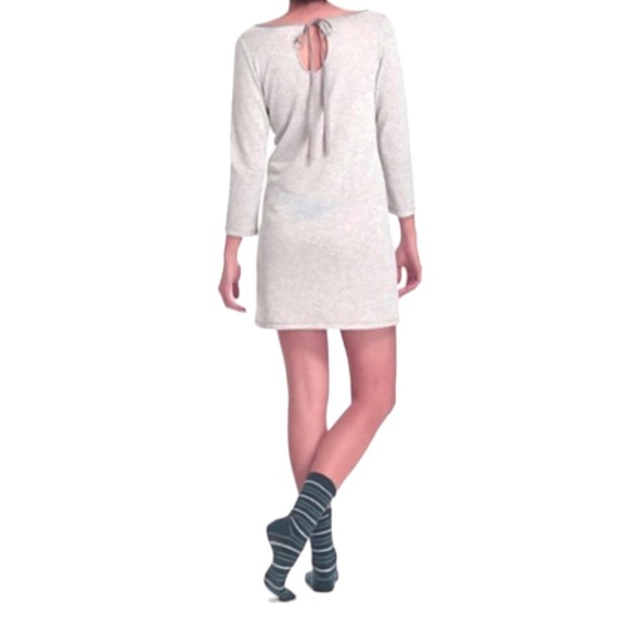 $128 Anthropologie Chemise Small 2 4 Grey French Terry Dress Cotton Nightie NWT - Picture 9 of 13
